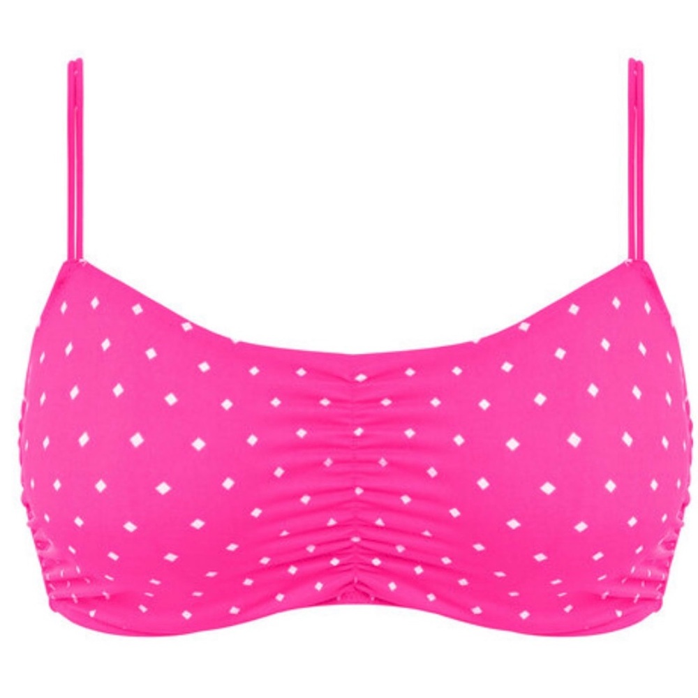 Freya Raspberry Jewel Multi Way Bandeau Style Swim Top.Like Brand New. 30 DD.👙